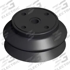 SMC Vacuum Pad: Bellows, w/o Adapter, 63 mm Pad Dia, Silicone, Black, 40, 31.5 mm Pad Ht, ZP (MPN ZP63HBS). Key specifications — attr1019101: ZP63HBS; attr1019103: SMC; attr1019107: 40.