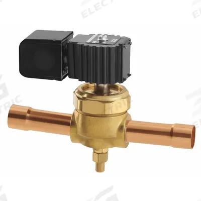 Parker Refrigerant Solenoid Valve: 7/8 in Female Sweat, 0.8 in Port Size, Normally Closed - Refrigeration Solenoid Valves