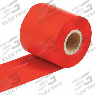 BRADY Single-Color Printer Ribbon: 4 5/16 in x 984 ft, Red, Wax/Resin - Brady Single-Color Ribbons