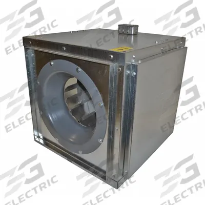 DELHI In-Line Duct Blower: 13 1/2 in Wheel, Direct Drive, Includes Drive Pack - Direct-Drive Blowers with Drive