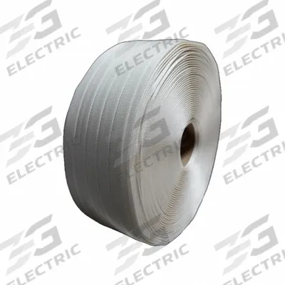 APPROVED VENDOR Plastic Strapping: 3,100 lb Break Strength, 2,500 ft Overall Lg, White - Woven Poly Cord Strapping