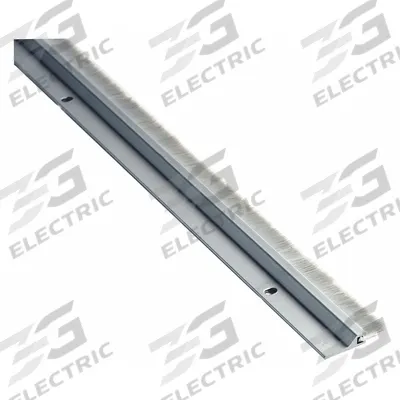 NATIONAL GUARD Door Sweep: Brush Insert, Aluminum, 84 in Lg, 1 5/8 in Wd - Door Sweeps