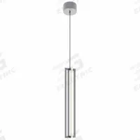 AFX INC. LEDPendant: 4 in Dia, 24 in Ht, Satin Nickel, 2,400 lm, 3000K, 25 W, 120V AC, Dimmable (MPN CSSP24L30D1SN). Key specifications — Voltage: 120V AC; Brand: AFX INC.; Color Temperature: 3000K; Dimmable: Yes; Housing Finish/Color: Satin Nickel.
