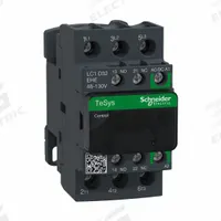SCHNEIDER IEC Magnetic Contactor: Non-Reversing, 3 Poles, 3NO Contacts, 32 A, 120V AC/48V AC Coil (MPN LC1D32EHE). Key specifications — Brand: SCHNEIDER; Integrated Surge Suppression: No; Nominal Coil Voltage @ 60Hz: 48V AC.