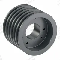 APPROVED VENDOR V-Belt Pulley: B60, 6 Groove, 6.35 in OD, Bushed Bore, SK, Quick Detachable (MPN 6B60SK). Key specifications — Pulley Industry Number: B60; Pitch Diameter: 6 in (5L, B); For Belt Section (broad, with similar types): 4L, A, or AX.