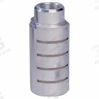 ARROW PNEUMATICS Muffler: 1 1/2 in NPT, 2 1/2 in Hex Size, Stainless Steel, 300 psi Max Op Pressure (MPN ASQF - 12F). Key specifications — attr124412: ARROW PNEUMATICS; attr124418: Aluminum; attr124422: Stainless Steel.
