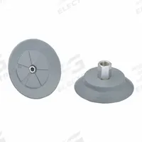 SCHMALZ Vacuum Pad Assembly: 1/4 in NPT, 87.1 mm Pad Dia, NBR, 55 A, Gray, 39 mm Pad Ht (MPN 10.01.01.15153). Key specifications — attr1019168: 55 A; attr1019165: 10.01.01.15153; attr1019167: SCHMALZ; attr1019180: Gray.