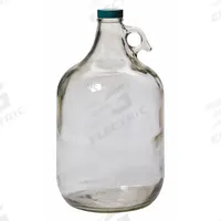 QORPAK Jug: Colorless, Uncoated Bottle, Glass, 3.79 L, 166 mm, Includes Closure, 293 mm Overall Ht (MPN GLC-01429). Key specifications — attr1371258: Yes; attr1371256: Shouldered; attr1371264: QORPAK; attr1371229: Uncoated Bottle.