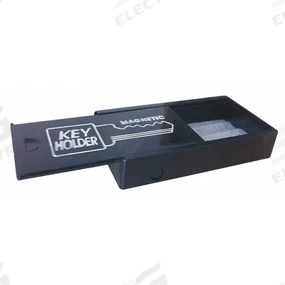 APPROVED VENDOR Magnetic Key Hider: Plastic, Black, 3 1/2 in Dp - Key Hiders
