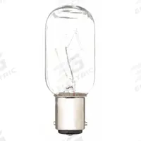 FEDERAL SIGNAL Incandescent Bulb: Incandescent, Double Contact Bayonet (BA15d), (T) Tubular, T8 (MPN K149123A). Key specifications — Light Color: White; Trade Number: 25T8; Voltage: 120V AC; Brand: FEDERAL SIGNAL; Bulb Shape: T8.
