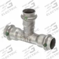 VIEGA PROPRESS Crimp Tee Fitting: 1/2 in CTS x 1/2 in CTS x 1/2 in CTS Size, Rubber (MPN 80580). Key specifications — Brand: VIEGA PROPRESS.