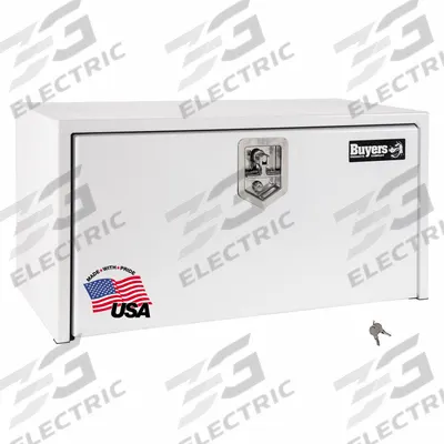 BUYERS PRODUCTS Underbody: Underbody Truck Box, Single Drop-Down Door Door, 24 in Overall Dp - Single Drop-Down Door Boxes