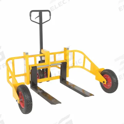 APPROVED VENDOR Pallet Jack: 2,000 lb, 32 in L x 10 in to 26 in W Fork Dim, 10 in to 26 in - All-Terrain Adjustable-Width Pallet Jacks