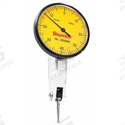 STARRETT Horizontal Dial Test Indicator: 0 mm to 0.8 mm, Horizontal, Metric - Dial Test Indicators - Horizontal & Tilted-Face Styles