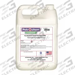 PETROCHEM Compressor Oil: 1 gal, Jug, 5 SAE Grade, 14 ISO Viscosity Grade, 295°F Flash Point (MPN BIOTECH FGPL-001). Key specifications — attr59746: 14; attr59736: Yes; attr59735: Jug; attr59749: 5.