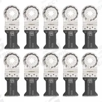 FEIN Oscillating Tool Blade: 1 3/8 in Blade Wd, 3 13/16 in Overall Lg, Precision Cutting, 10 PK (MPN 63502205290). Key specifications — attr1097473: Drywall; attr1097476: FEIN; attr1097456: Precision Cutting.