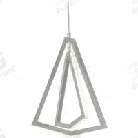 AFX INC. Pendant: 12 5/8 in Dia, 14 7/8 in Ht, Satin Nickel, 1,000 lm, 3000K, 20 W, 120V AC (MPN GNAP15L30D1SN). Key specifications — attr1257651: 120V AC; attr1257625: AFX INC.; attr1257628: 3000K; attr1257630: Yes; attr1257619: Satin Nickel.