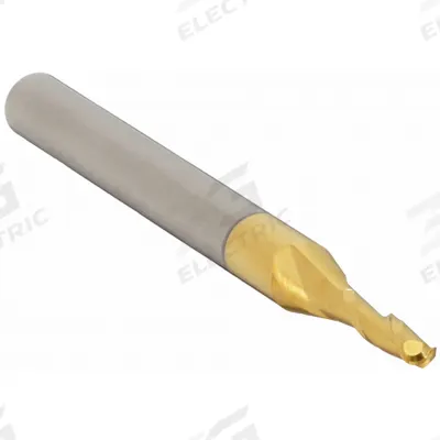 APPROVED VENDOR Ball End Mill: Carbide, TiN Coated, 2 Flute, 9/64" Mill Dia, 9/16" LOC - General Purpose Carbide Ball End Mills