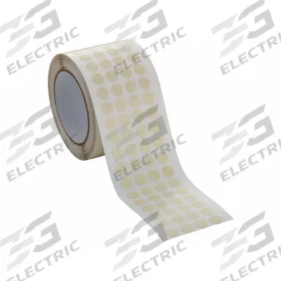 CAPLUGS Anodizing Disc Tape: Disc, 1 in Dia, 1 mil Thick, Rubber, Tan - Anodizing Masking Tape Discs