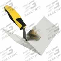 HYDE Inside Corner Trowel: Blade Mat. Stainless Steel, 4 in Blade Wd, 9 3/4 in Blade Lg (MPN 09410). Key specifications — attr1004958: HYDE; attr1008761: Flexible; attr1027103: Plastic.