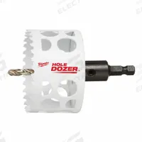 MILWAUKEE Hole Saw: 2 1/2 in Saw Dia., 3.5 Teeth per Inch, 1 13/16 in Max. Cutting Dp, Bi-Metal (MPN 49-56-9669). Key specifications — attr1098070: 3.5; attr1098087: MILWAUKEE.