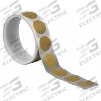 TAPECASE Cloth Tape: Disc, 1 3/4 in Dia, 4.7 mil Thick, Silicone, Polyethylene Coated Cloth, Brown (MPN 15D598). Key specifications — Series: SG05-03.