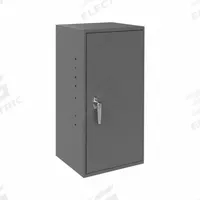 DURHAM MFG Wall Cabinet: 13 3/4 in x 12 3/4 in x 30 in, Solid, 2 Adj Shelves, Swing Handle & Keyed (MPN 055-95). Key specifications — Duty Rating: Light Duty; Cabinet Material: Steel; Assembled: Assembled; Cabinet Color: Gray; Brand: DURHAM MFG.