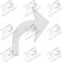 RAE Preformed Thermoplastic Pavement Markings: Right Turn Arrow, White, 8 ft Lg, 6 1/8 ft Wd (MPN PR-TH-3520). Key specifications — Legend: Right Turn Arrow; Brand: RAE; Color: White; Adhesion Method: Hand Torch; Material: Thermoplastic.