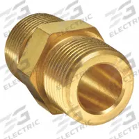 PARKER Metal Pipe Straight: Straight, Brass, 1/8 in x 1/8 in, Male NPT Threaded x Male NPT Threaded (MPN 2-2 MHN-B). Key specifications — Maximum Operating Pressure: 5,600 psi.