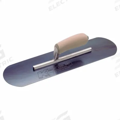 KRAFT TOOL Pool Trowel: Blade Material Blue Steel, Blade Shape Round - Swimming Pool Trowels