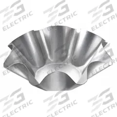 CHICAGO METALLIC Tortilla Shell Pan: Tortilla Shell Pan Pan, Aluminized Steel, 9 1/8 in Overall Wd (MPN 46995). Key specifications — Pan Style: Tortilla Shell Pan; Brand: CHICAGO METALLIC; Color: Shiny Gray; Material: Aluminized Steel; NSF Certified: No.