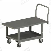 APPROVED VENDOR Platform Truck: 2,000 lb, 48 in L x 24 in W x 35 3/16 in H Deck, Solid, 12 ga Deck (MPN WHPTA24485PH95). Key specifications — Side Panel Type: No Side Panels; Brand: APPROVED VENDOR; Color: Gray; Caster/Wheel Configuration: (2) Swivel.