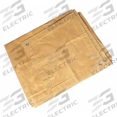 APPROVED VENDOR Tarp: 7.5 ft Lg, 5.5 ft Wd, Heavy Duty, 20 mil, Cotton Canvas, Tan - Canvas Tarps