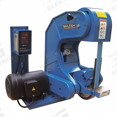 BAILEIGH INDUSTRIAL Belt Grinder: For Metal, 110 V, Single-Phase, 1.5 hp, 2 in Belt Wd, Benchtop - Benchtop Belt Machines