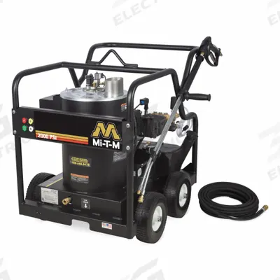 MI-T-M Electric Pressure Washer: Cart, 230 V – Single-Phase, 2,000 psi, 3 gpm - Hot Water Pressure Washers