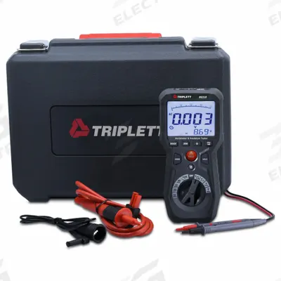 TRIPLETT Megohmmeter: 0.001 megaohm to 4,000 megaohm, CAT IV 600V, Digital, No Output - Megohmmeter Kits