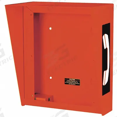 HUBBELL GAI-TRONICS Hooded Telephone Enclosure: Weather Resistant, Red, Hooded Enclosure - Weather Resistant Phone Enclosures