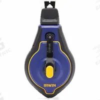 IRWIN Chalk Line Reel: 6:1, 100 ft Line Lg, Blue, 1.8 oz Fill Wt, Turn Cap Door, Blue (MPN IWHT48443BC). Key specifications — attr1270037: 6:1; attr1270064: IRWIN; attr1270076: ABS Plastic.