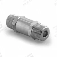HAM-LET Check Valve: Poppet, Inline Valve Body, 1 in Pipe Size, MNPT x MNPT, 316 Stainless Steel (MPN H-480-SS-N-1"-10 PSI). Key specifications — Brand: HAM-LET; Seat Material: 316 Stainless Steel.