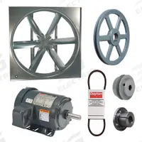 DAYTON Supply Fan w/Drive Package: Belt Drive, 42 in Blade, Totally Enclosed, 20,998 cfm, 3 ph (MPN 7CC54). Key specifications — Nameplate Voltage: 208-230/460V AC; Assembled: Unassembled; Brand: DAYTON; Enclosure Design: Totally Enclosed Motor.