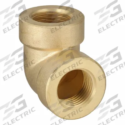 USA INDUSTRIALS Metal Pipe Elbow: 90° Elbow, 1/2 in x 1/2 in, Class 250, None C38500 Brass - Threaded Medium-Pressure Pipe Fittings