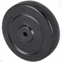 APPROVED VENDOR Caster Wheel: 5 in Wheel Dia., 1 1/4 in Wheel Wd, Rubber, 280 lb Load Rating, Rubber (MPN RN050520602G). Key specifications — Wheel Core Material: Rubber; Wheel/Tread Color: Black; Brand: APPROVED VENDOR.