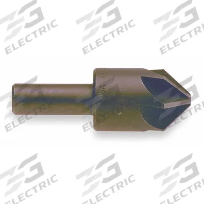 KEO Countersink: 110°, 6 Flute, 2 1/2 in Body Dia, 1 in Shank - Smooth-Finish Six-Flute Countersinks