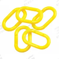 APPROVED VENDOR Chain Link for Plastic Chain Barrier: Yellow, 50 4/5 mm Overall Lg, Polyethylene (MPN 78246). Key specifications — Material: Polyethylene.