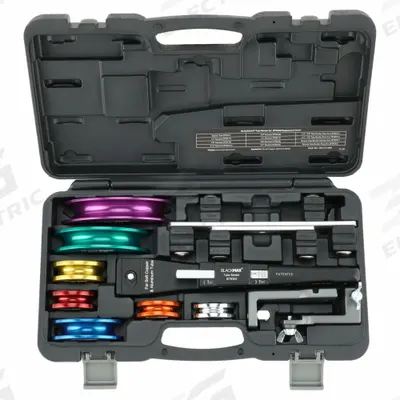 BLACKMAX Ratcheting Tubing Bender Set: Calibrated Angle Markings from 0 to 90 Degrees - Tube Bending Sets