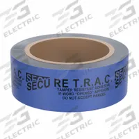 NOVAVISION Tamper Evident Tape: 2 mil Tape Thick, Blue, Secure T.R.A.C., 2 in x 60 yd, 2 in x 60 yd (MPN PST2B-61A-180). Key specifications — Message: Secure T.R.A.C.; Brand: NOVAVISION.