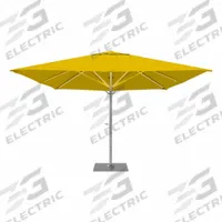 CALIFORNIA UMBRELLA Outdoor Umbrella: Yellow, Aluminum/Steel, Hand Crank, 145 1/8 in Overall Ht (MPN SOLA338001-6002). Key specifications — Brand: CALIFORNIA UMBRELLA; Canopy Color: Yellow; Includes Base: Yes; Includes Lights: No; Opening Mechanism: Hand Crank; Pole Material: Aluminum.
