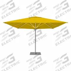 CALIFORNIA UMBRELLA Outdoor Umbrella: Yellow, Aluminum/Steel, Hand Crank, 145 1/8 in Overall Ht (MPN SOLA338001-6002). Key specifications — Brand: CALIFORNIA UMBRELLA; Canopy Color: Yellow; Includes Base: Yes; Includes Lights: No; Opening Mechanism: Hand Crank; Pole Material: Aluminum.