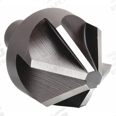 KEO Countersink: 82°, 6 Flute, 2 in Body Dia, 3/4 in Shank - Smooth-Finish Six-Flute Countersinks