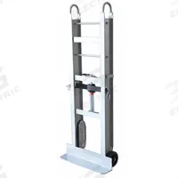 DAYTON Appliance Hand Truck: 550 lb, Vertical Dual-Loop, Silver, Aluminum, Tread on Core (MPN 34D656). Key specifications — Brand: DAYTON.